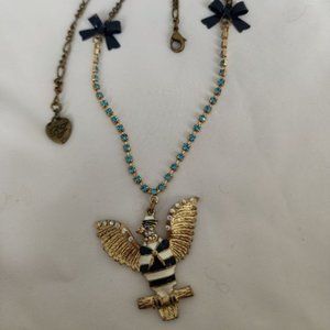 BETSEY JOHNSON EAGLE SAILOR NECKLACE